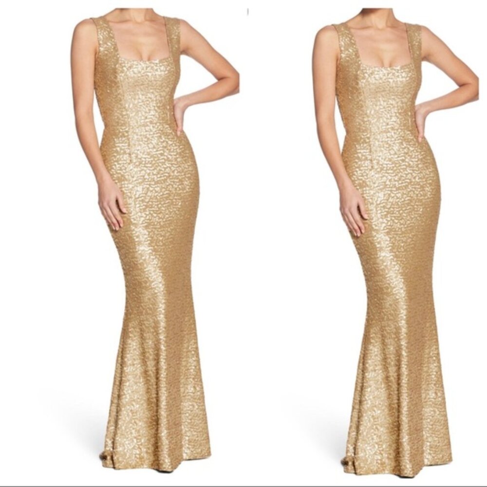 Dress the Population Raven Sequin Gown